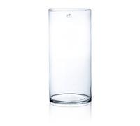 Vaso di Vetro,da Fiori Cyli Cilindro H.40cm D.19cm Trasparente Vetro Sandra Rich