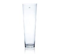 Vaso di Vetro da Pavimento Decorativo Conica Cono Rotondo H 70cm D.22cm