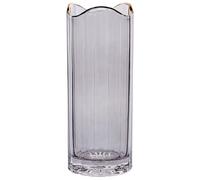 Vaso di vetro grigio dorato 30 cm Perdiki