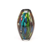 Vaso di vetro stile Murano Italia stile antico pesante tavolo 25 cm