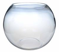 Vaso di vetro trasparente a forma di sfera - 15 cm - Ideale per decorazione centro tavola
