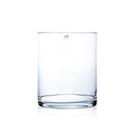 Vaso di Vetro, Vetro Decorativo, da Tavolo Cyli H 30cm D.25cm Cilindrico Tondo