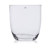 Vaso di Vetro,Vetro Decorativo Rotondo XXL H.39,5cm D.37cm Trasparente SANDRA