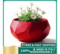 Vaso Diamante Moderno - Design Geometrico e Raffinato,16.8*16.8*8.5cm, 100%Made in Italy Un vaso decorativo dal design moderno ispirato alla forma di un diamante tagliato. Le linee nette e geometriche