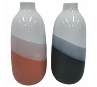 Vaso DKD Home Decor 13 x 13 x 29 cm Tricolore Dolomite [2 Unità]