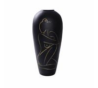 Vaso DKD Home Decor Donna Nero Resina Moderno [34 x 34 x 73,5 cm]