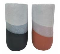 Vaso DKD Home Decor Tricolore 13 x 13 x 25 cm Dolomite [2 Unità]