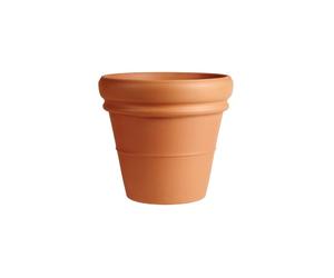 Vaso Doppio Bordo 40 cm Terra di Siena