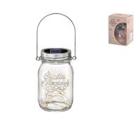 Vaso Ecoluce In Vetro Con Manico E Pannello Solare Bormioli Rocco