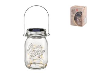 Vaso Ecoluce In Vetro Con Manico E Pannello Solare Bormioli Rocco