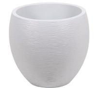 Vaso EDA Egg Graphit Ø50 cm 46 L Doppia Parete Polipropilene Bianco Mate