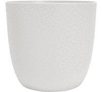 Vaso EDA Opale Bianco Avorio Ø29,5 cm 14,8 L - Design Facetato Moderno