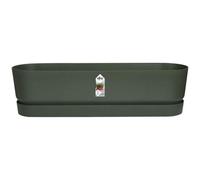 Vaso Elho Greenville Ovale 50 cm Nero Opaco Resistente Gelo