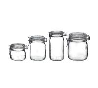 Vaso Ermetico Bormioli Fido in Vetro per Alimenti 6 Pezzi 750 ml