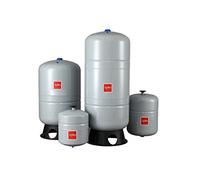 Vaso espansione heat wave 60 lt - connessione 3/4'' per sanitario e riscaldamento - 6 bar - grigio