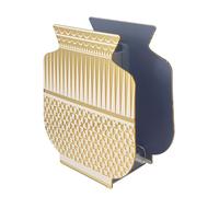 Vaso Fenice piccolo Oslo in cristallo acrilico colore oro