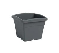 Vaso Festo Plastecnic 35 cm grigio fumo light Grigio