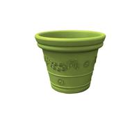Vaso festonato in Polietilene con decoro a rilievo TONDO dimensioni 80x43xh 64 cm adatto interno esterno colore Kiwi Kiwi