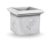 Vaso Festonato Quadro Ducale 40 cm Terra di Siena
