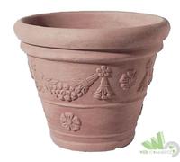 VASO FESTONATO RESINA IMPRUNETA FIORI PIANTE HL.CM.59 D.CM.78 ROTAZIONALE