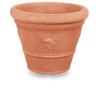 Vaso Festonato Tondo Ducale 55 cm Bianco