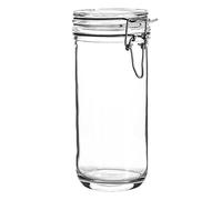 6x Bormioli Rocco Fido Vasi In Vetro Cilindrico, Tappo Ermetico