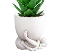 Vaso Figura Moderna - Fioriera Creativa Busto, Vaso Statua Unico, Supporto Artistico Piante | Ornamento Decorativo per Balcone, Soggiorno, Giardino, Libreria, Camera da Letto, Festa