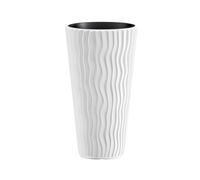 Vaso fiori bianco resistente gelo Prosperplast Sandy Slim DPSP400-S449