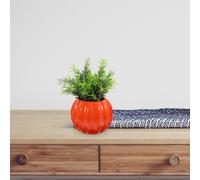 Vaso Fiori in Ceramica Forma Di Zucca Arredamento Decorazioni Zucche