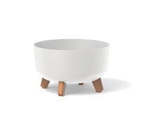 Vaso fiori Prosperplast Gracia bianco decorativo plastica DGRL300L-S449