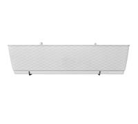 Vaso fiori rettangolare Prosperplast ganci autoassemblaggio DRL600PW-S449