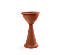 VASO FIORIERA A COLONNA VECA IN PLASTICA VARI COLORI CON BORDO h 70 X 37 CM