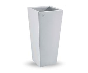 VASO FIORIERA CACHE-POT VECA GENESIS QUADRATO 85CM BIANCO in resina