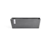 VASO FIORIERA PER PIANTE DA INTERNO ED ESTERNO BALCONERA 55 CM ECOPOTS PLASTICA RICICLATA COLORE GRIGIO