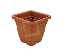 ICS vaso quadro Laurus 35x35xh33 cm in polipropilene senza sottovasoper piante e