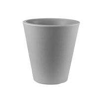 VASO fioriera SINGLE moderno TONDO in RESINA 35 cm VARI COLORI FOTO REALE