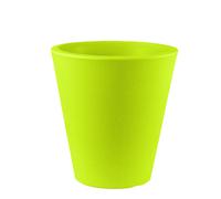 VASO fioriera SINGLE moderno TONDO in RESINA 35 cm VARI COLORI FOTO REALE