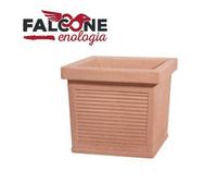vaso fioriera telcom millerighe quadro CUM40 CM 42X42X37