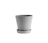 Vaso Flowerpot HAY con Piattino L Grigio