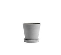 Vaso Flowerpot HAY con Piattino M Grigio