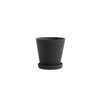 Vaso Flowerpot HAY con Piattino M Nero