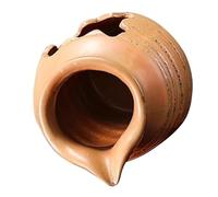Vaso Fontana Decorativo in Ceramica, Caffè, per Bonsai e Piante | Uso Interno ed Esterno, Decorazione Compatta, Adatto a Balcone e Laghetto, senza Pompa Inclusa