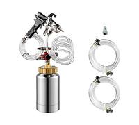 Vaso for vernice ad alta pressione Spruzzatore for serbatoio di vernice da 2 litri Ugello da 1,8 mm con pistola a spruzzo e amp;Tubo for rivestimento di finitura industriale commerciale