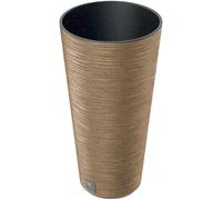Vaso Furu Eco Wood in plastica 25x48 cm Legno chiaro Legno chiaro