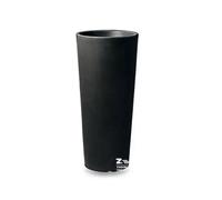 VASO GENESIS TONDO IN RESINA ALTO 100 CM COLORE ANTRACITE X INTERNO ED ESTERNO