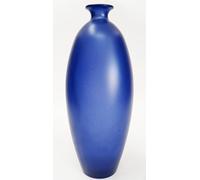 VASO GIARA DESIGN CLASSICO ELEGANTE VETRO AZZURRO SATINATO IDEA PER LA CASA