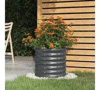 Vaso Giardino Acciaio Zincato 40x40x36cm Antracite