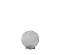 Vaso GLOBE BUBBLES Ø17 Trasparente/ Argento