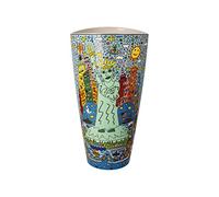 Vaso Goebel James Rizzi - La Grande Mela è grande nella libertà, Porzellan, Bunt 28 cm