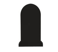 Vaso gotico a forma di lapide per fiori secchi, arredamento unico in stile dark per la casa